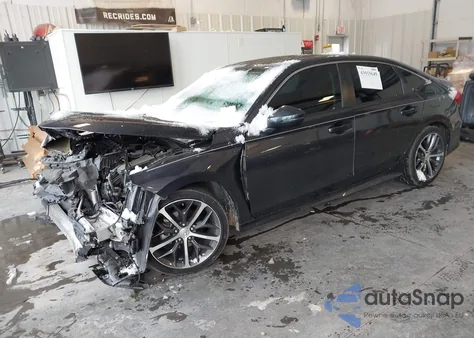 2022 Honda Civic Touring z USA, uszkodzony, nr VIN 2HGFE1F90NH308359